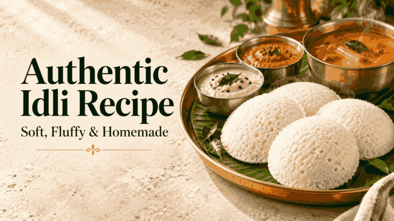 Authentic Idli Recipe for Soft, Fluffy Results